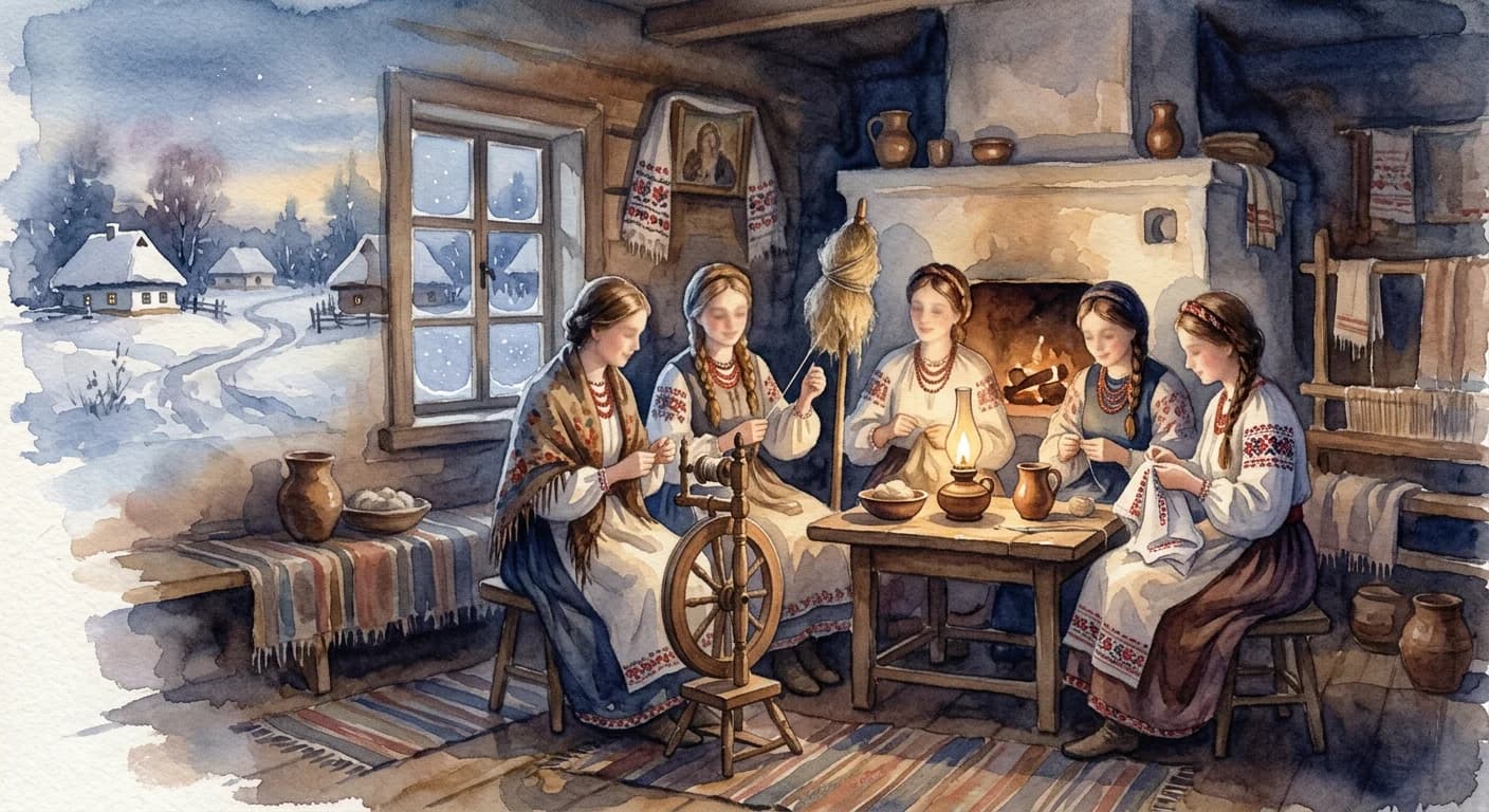 Artistic representation of Vechornytsi