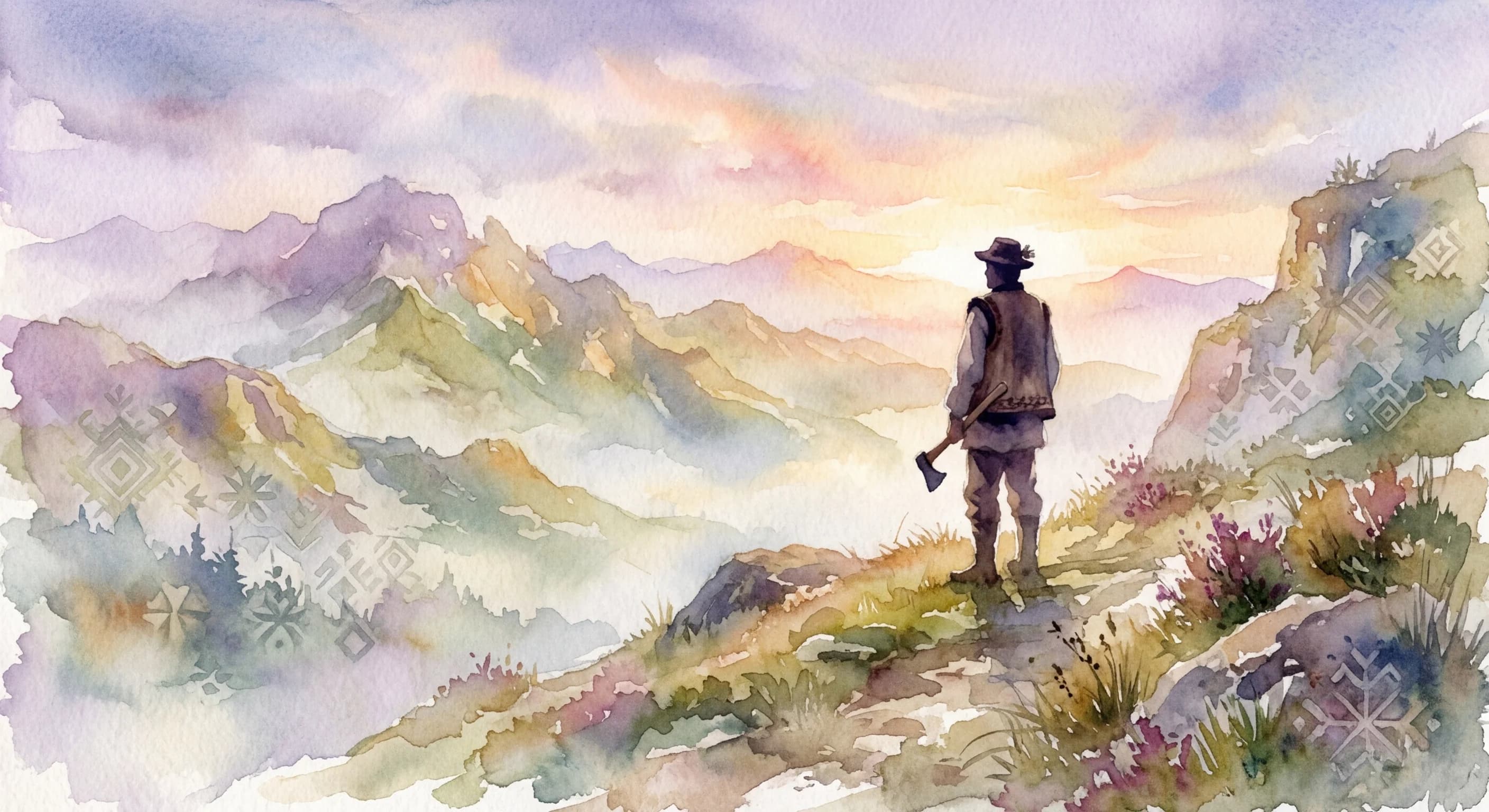 Artistic representation of Hutsul