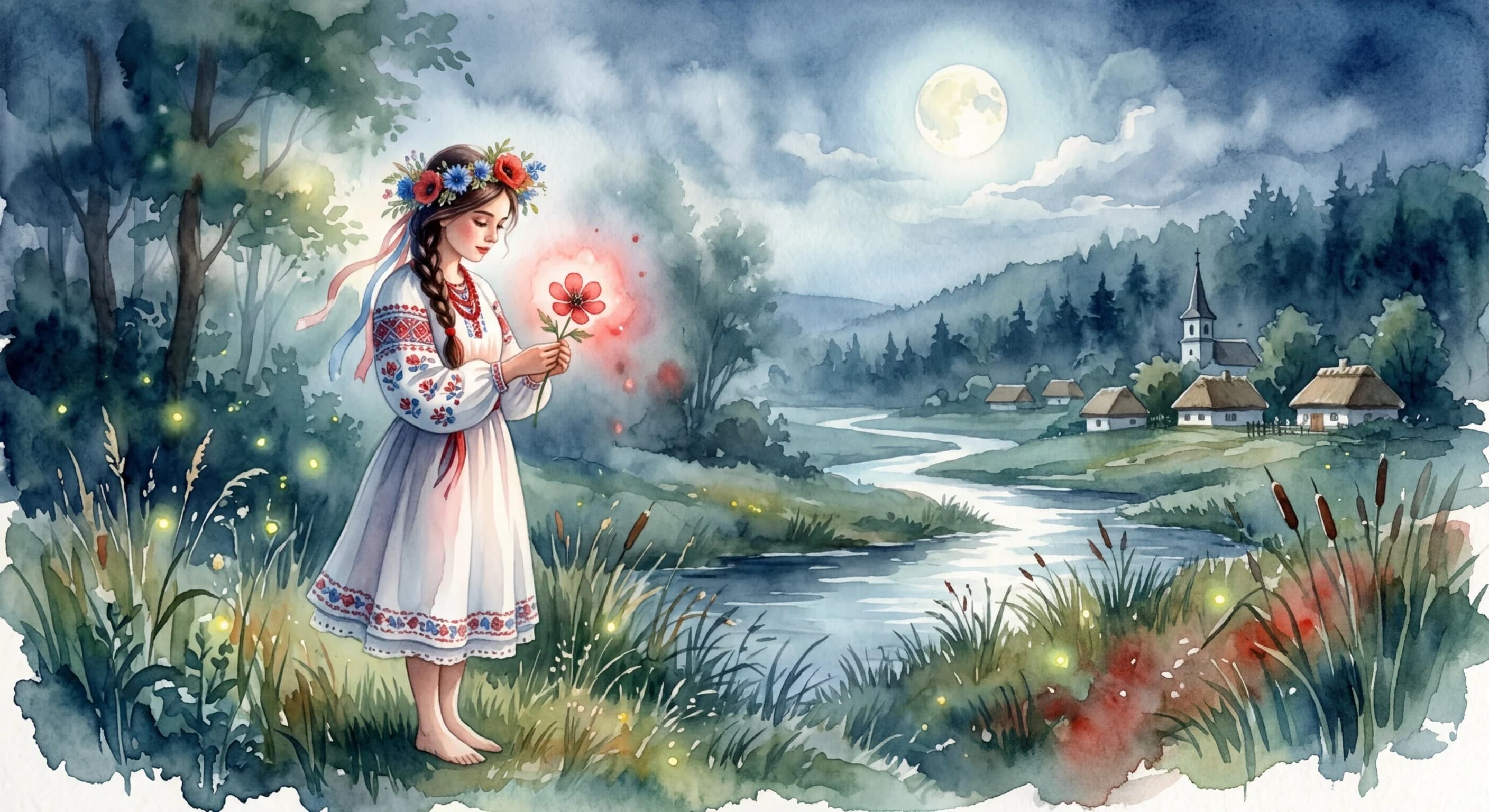 Artistic representation of Chervona Ruta