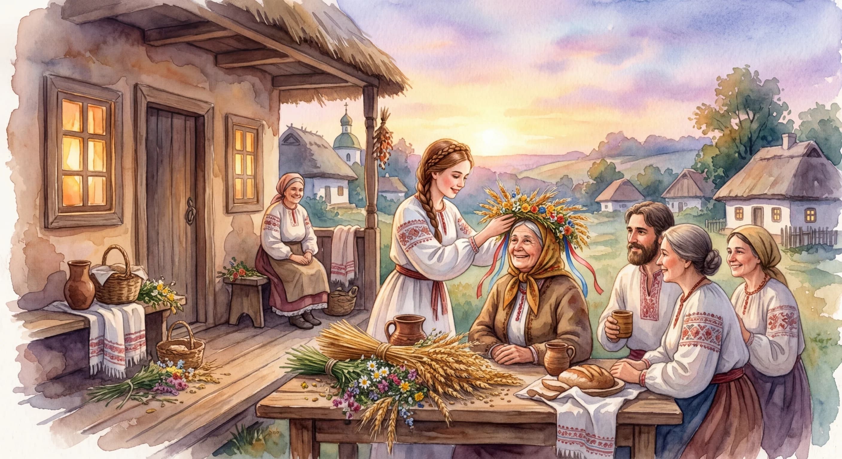 Artistic representation of Obzhynky