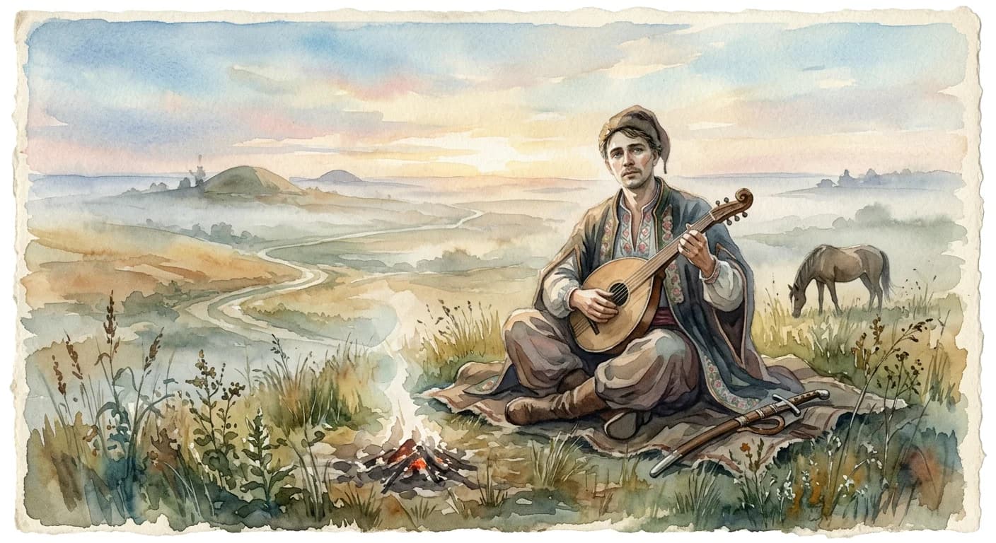 Artistic representation of Kozak Mamay