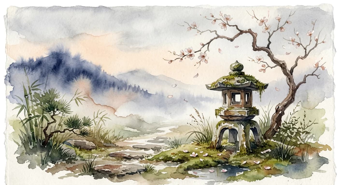 Artistic representation of Wabi-sabi