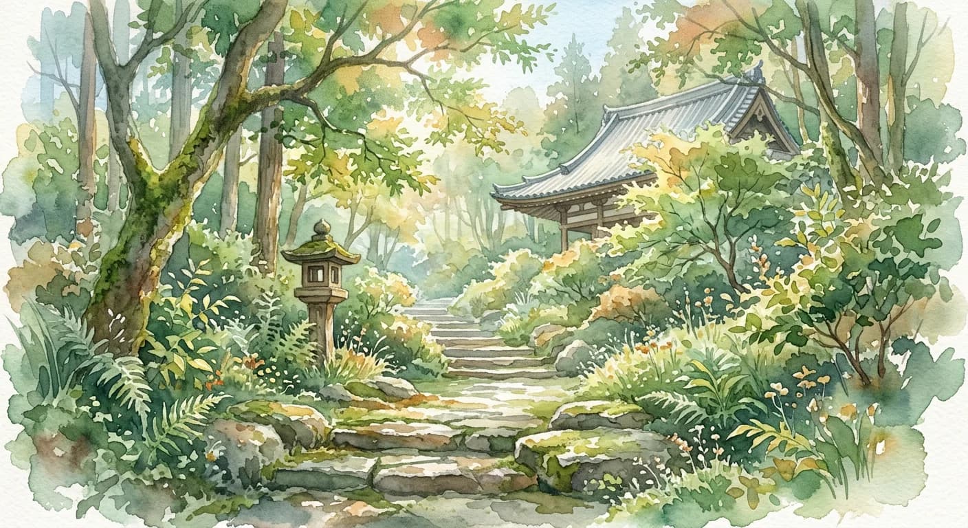 Artistic representation of Komorebi