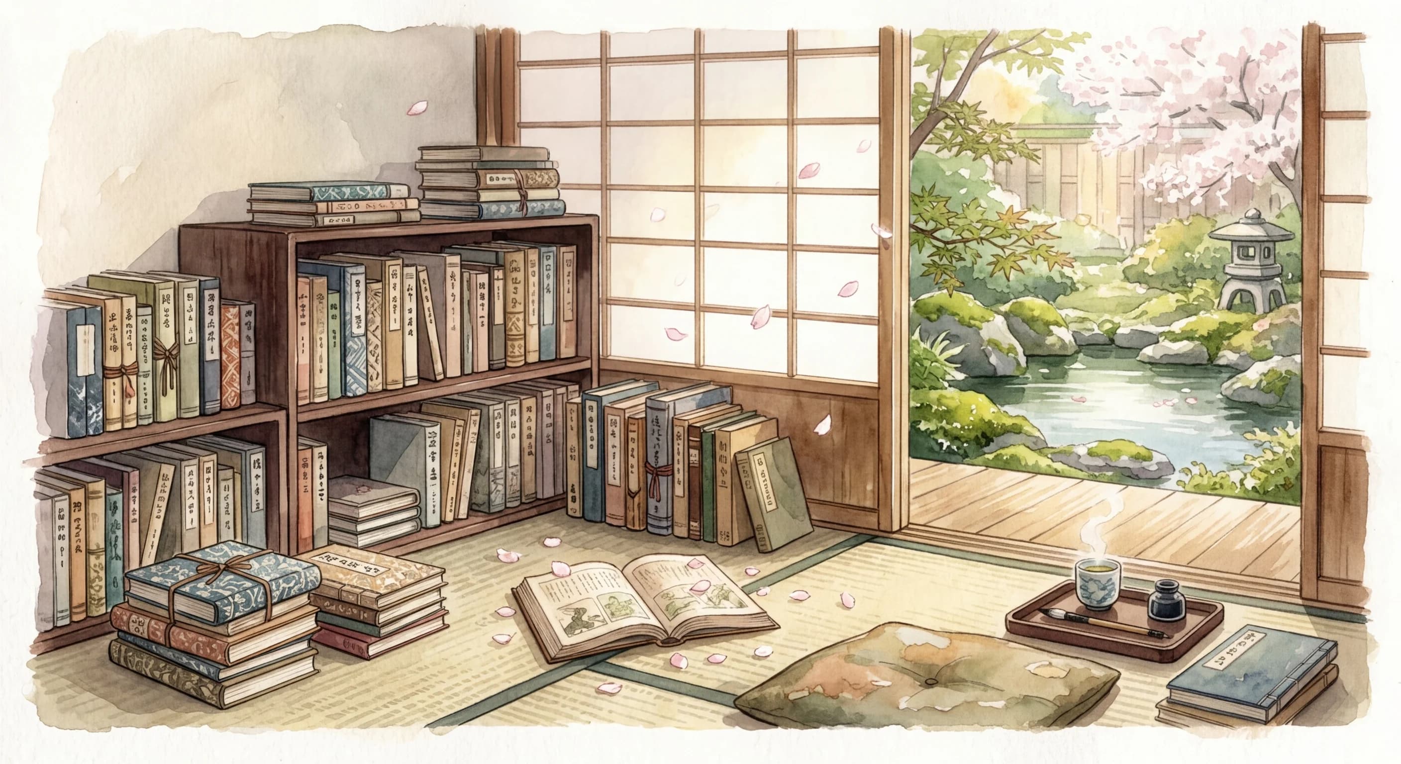 Artistic representation of Tsundoku