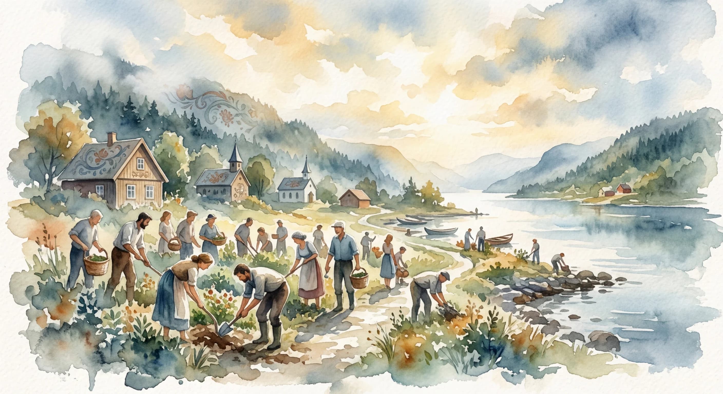 Artistic representation of Dugnad