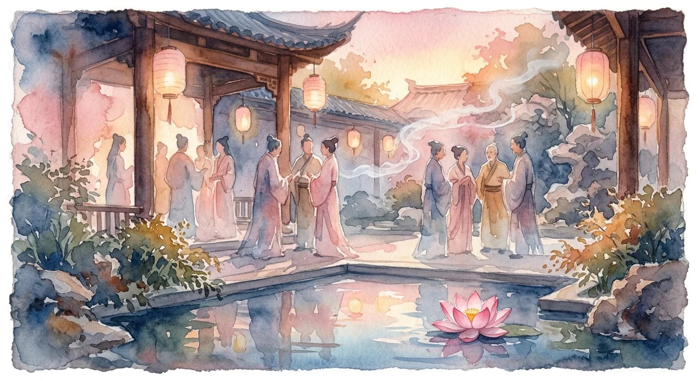 Artistic representation of 面子 (miànzi)