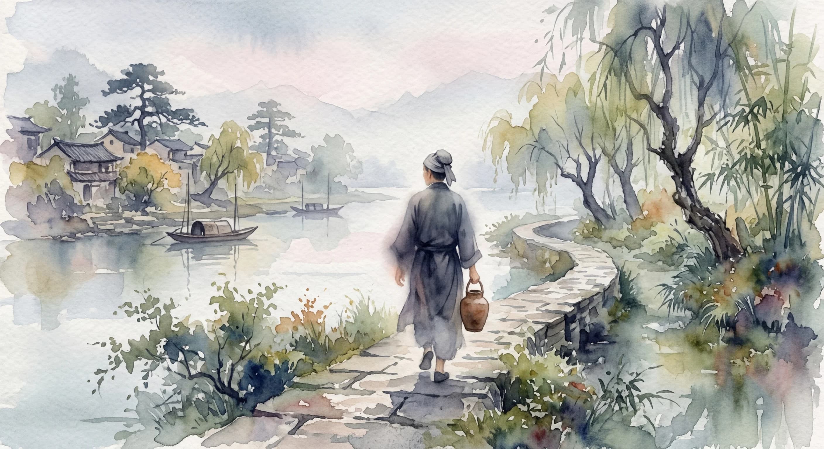 Artistic representation of 打酱油