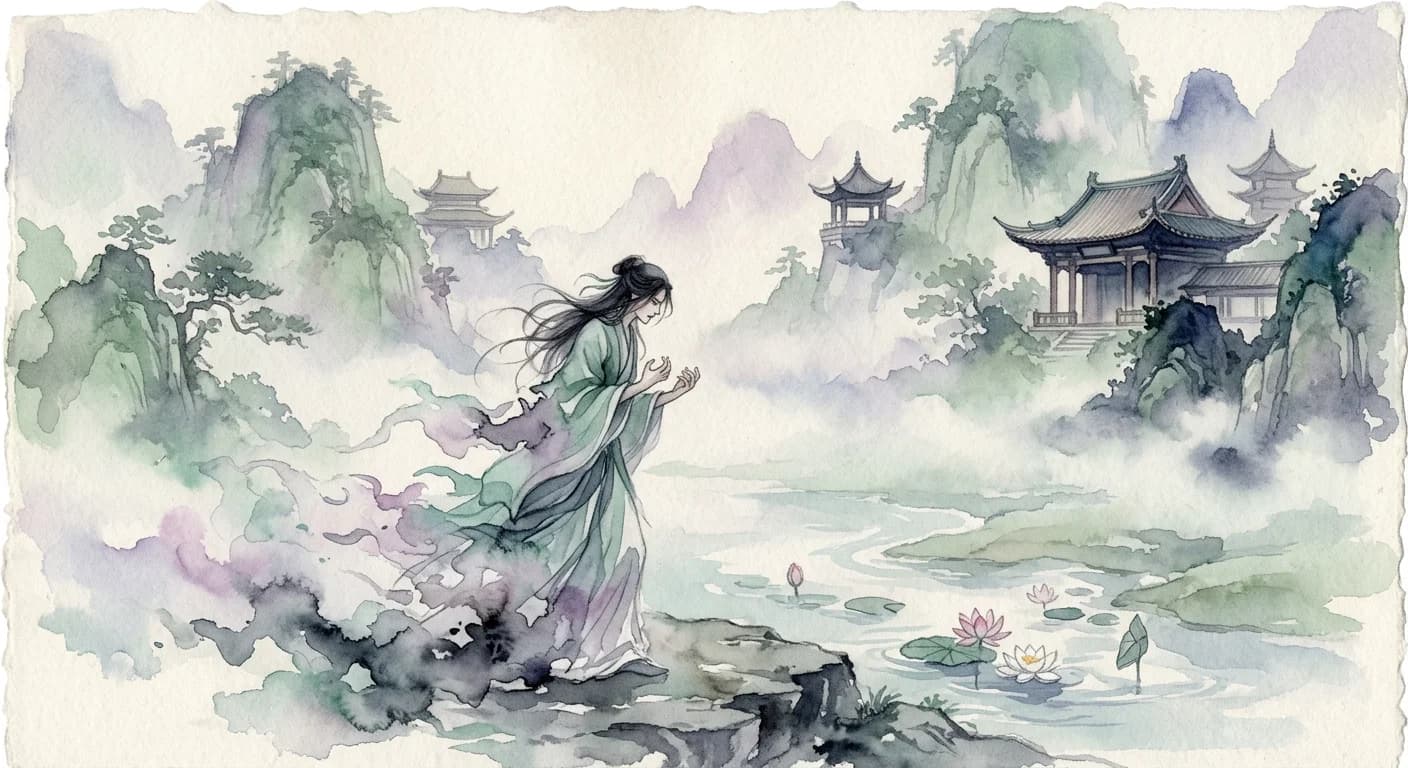 Artistic representation of gàngjīng