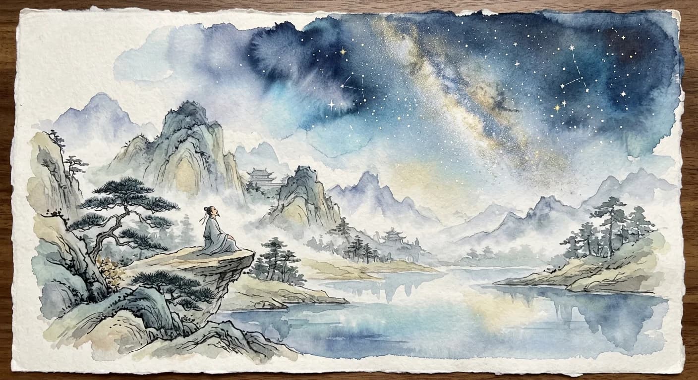 Artistic representation of tiān rén hé yī