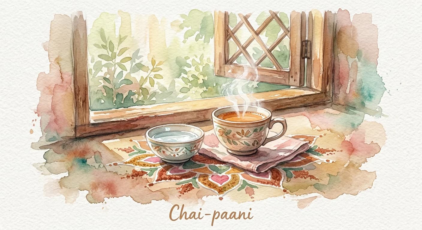 Artistic representation of Chai-paani