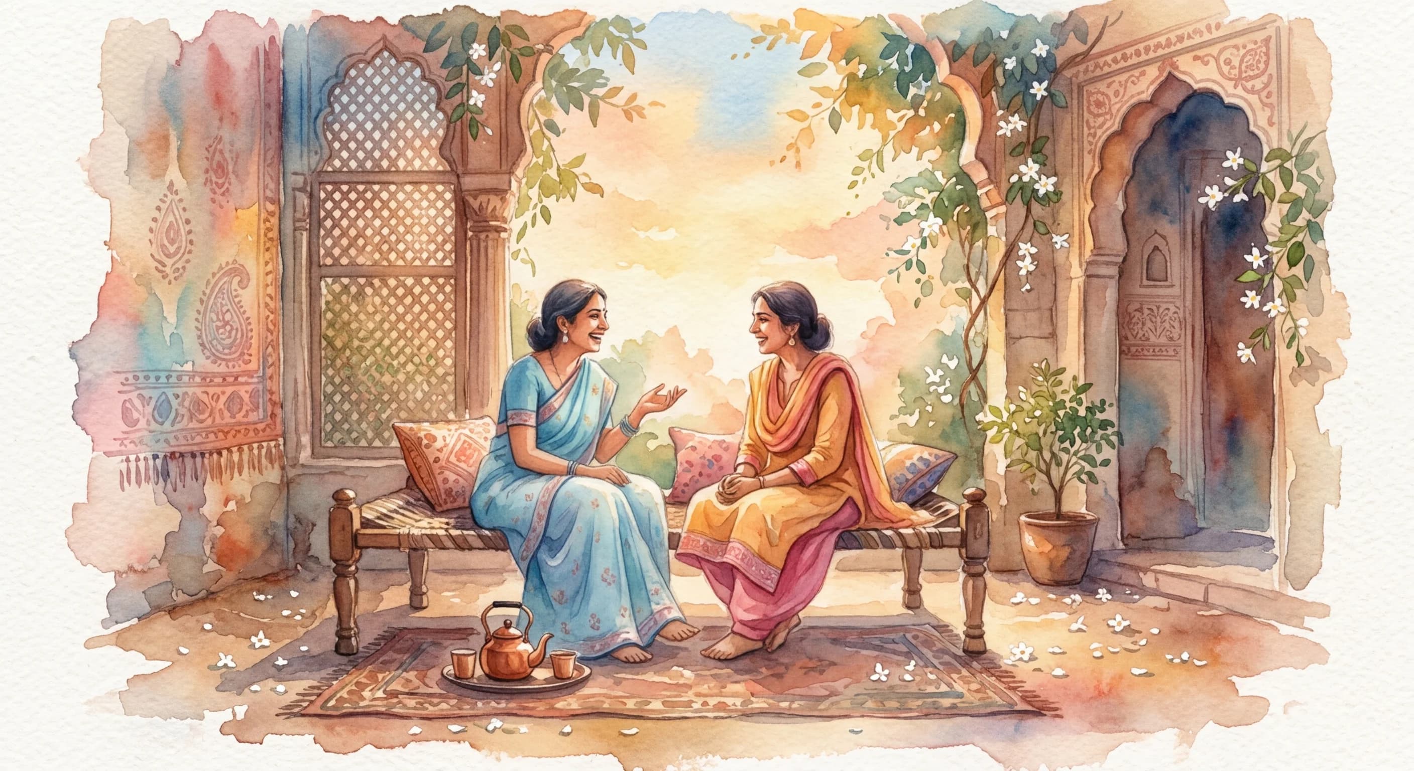 Artistic representation of Gup-shup