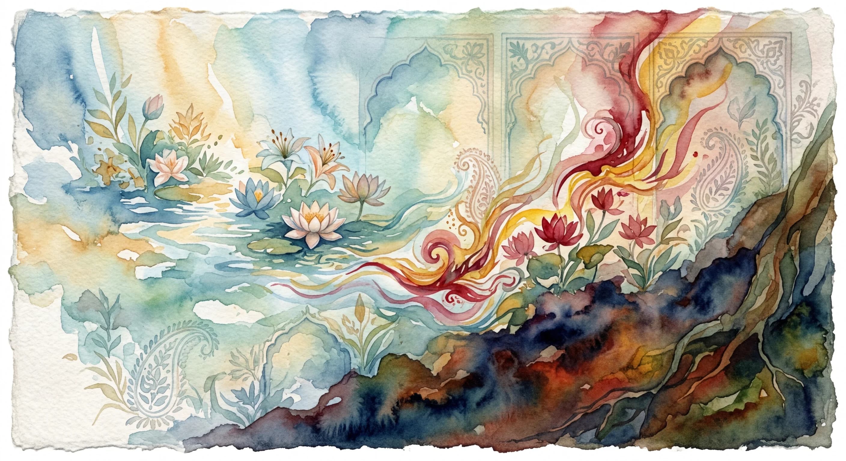 Artistic representation of Gunas