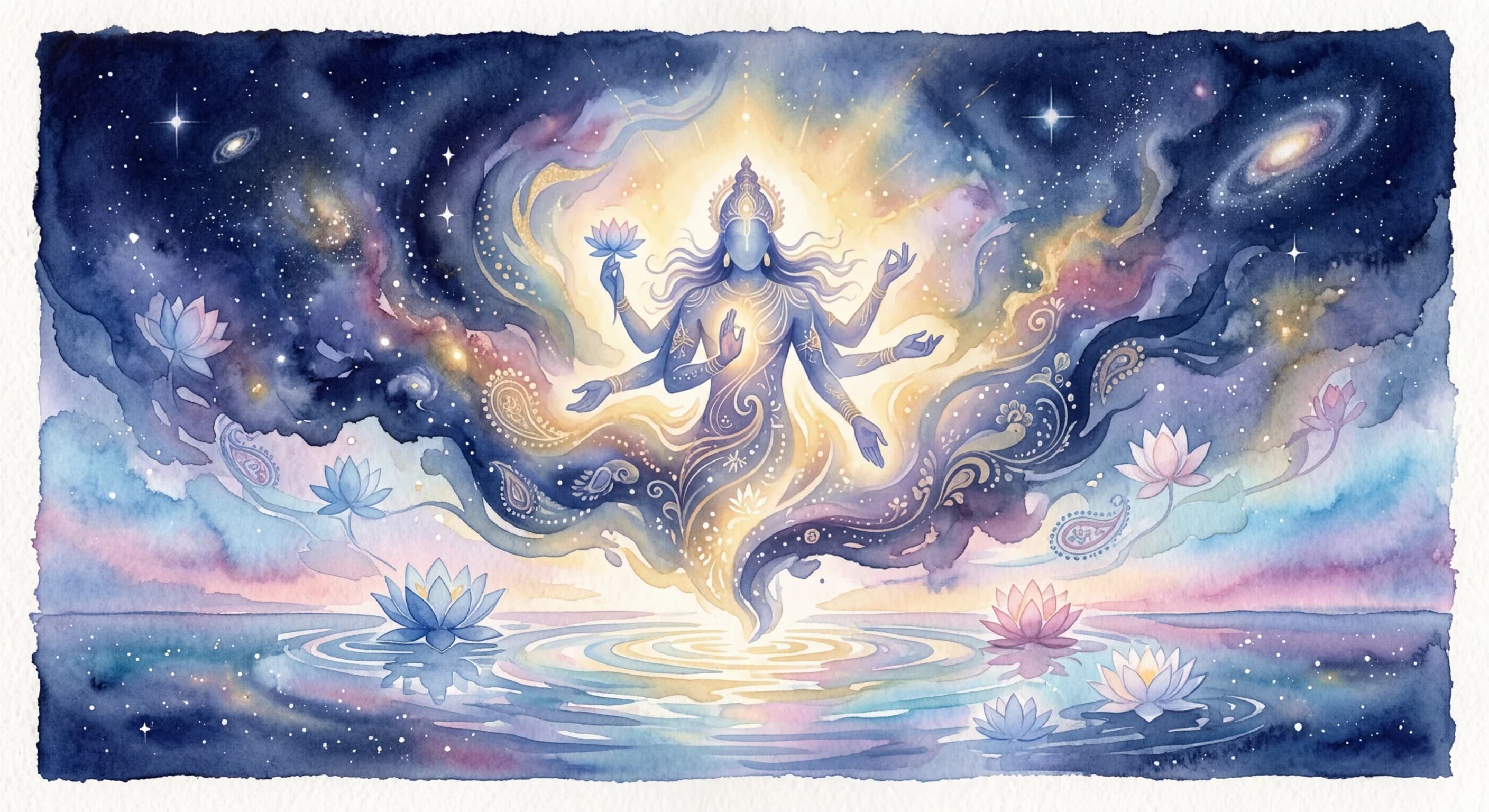 Artistic representation of Purusha