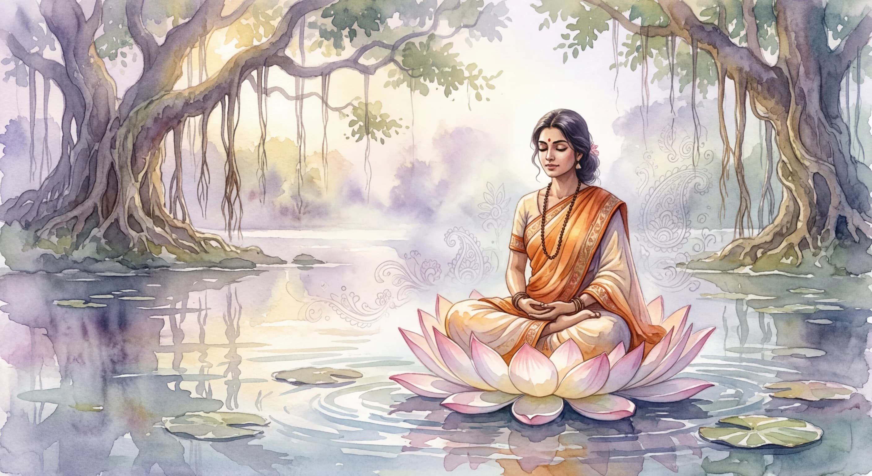 Artistic representation of Samadhana