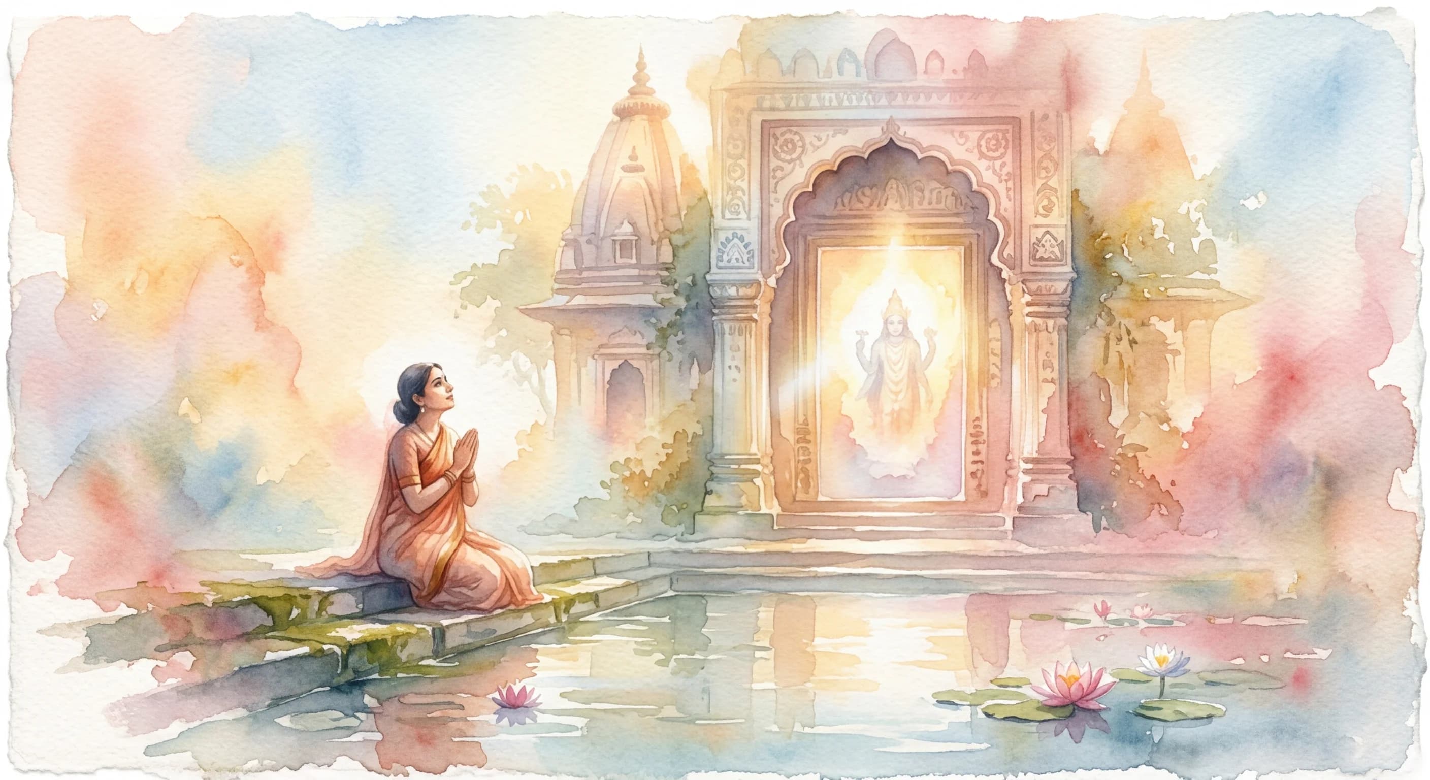 Artistic representation of Darshan