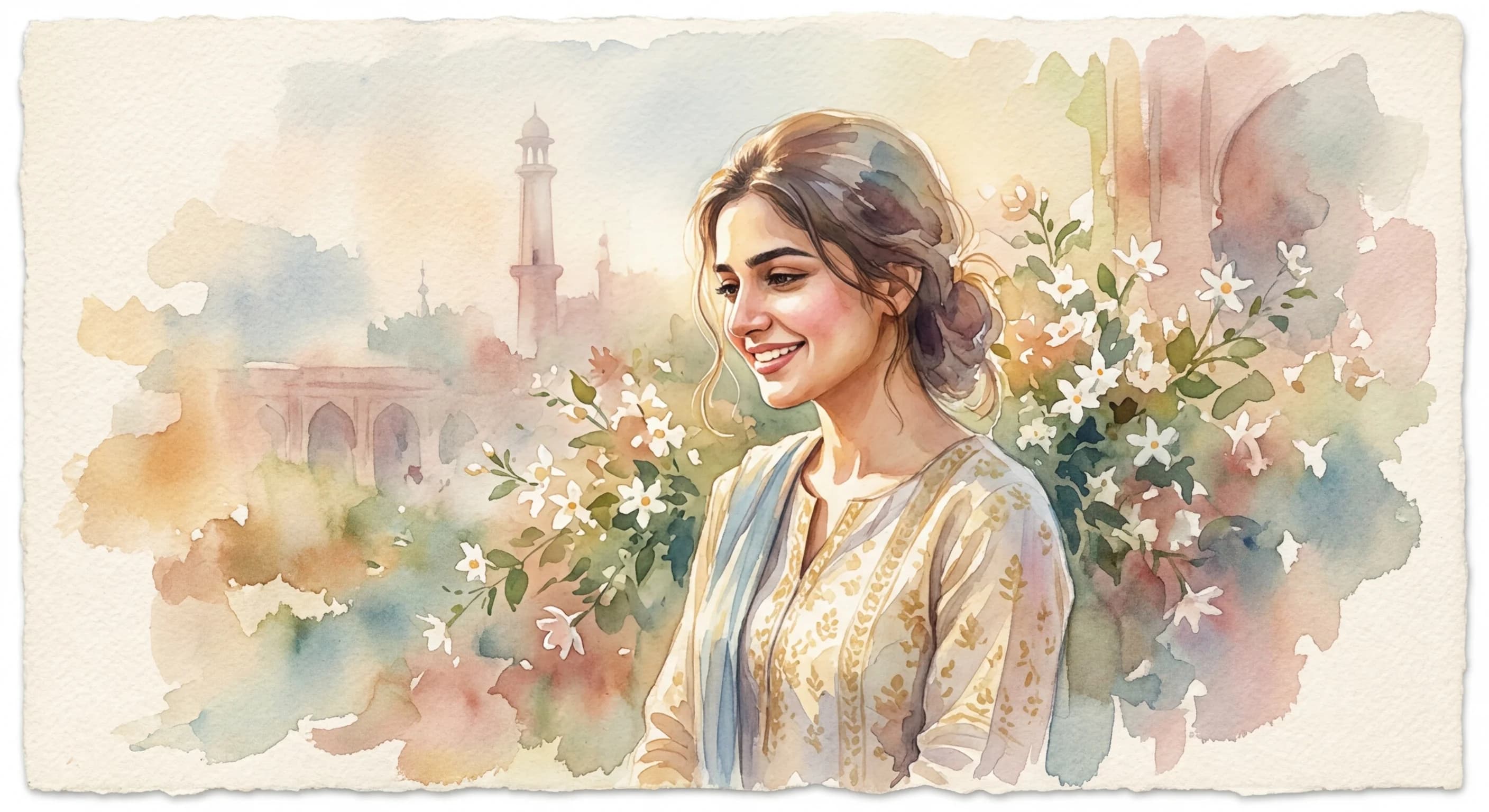 Artistic representation of Tabassum