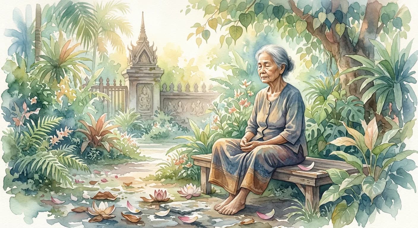 Artistic representation of plong sangkarn