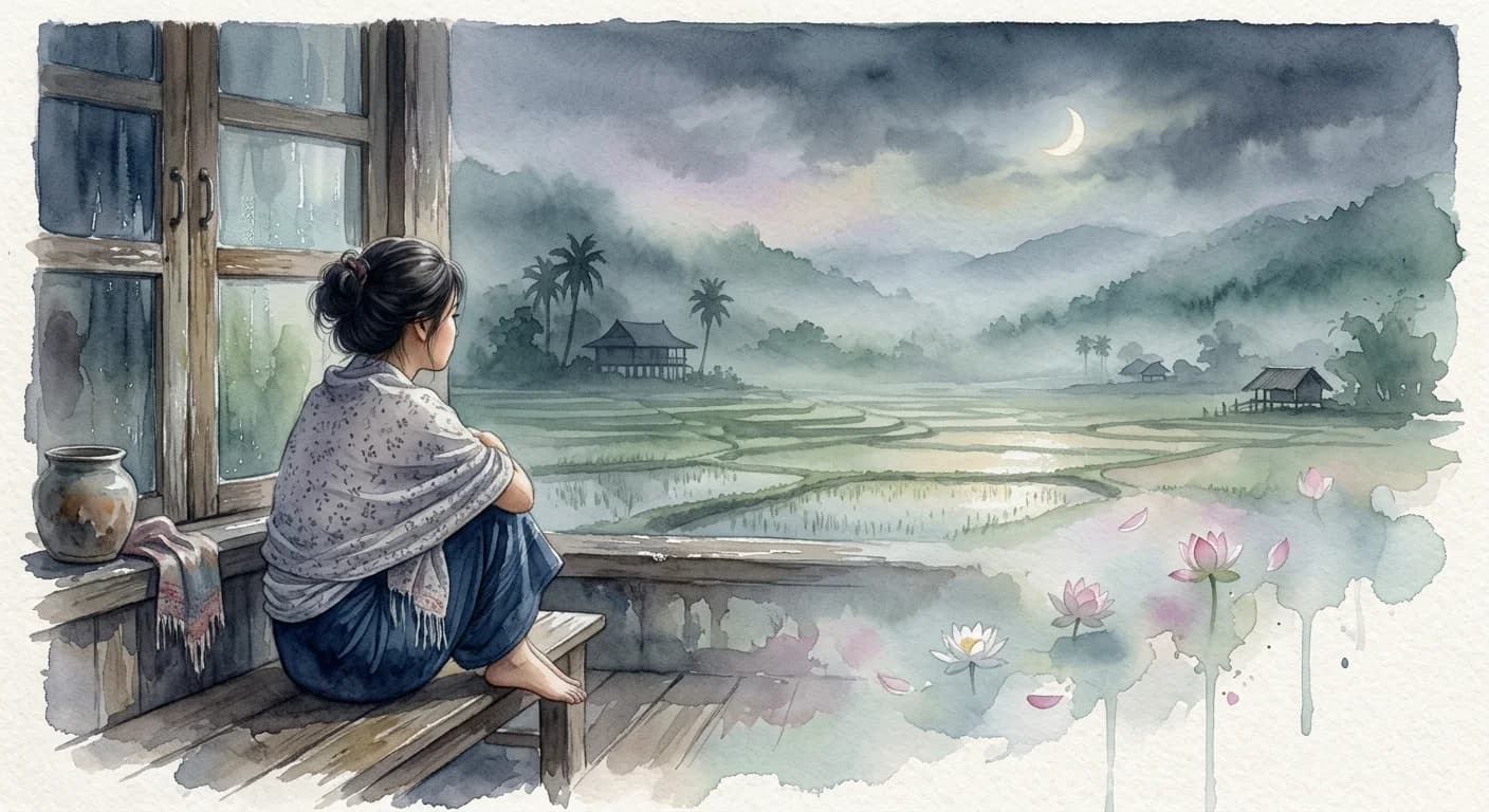 Artistic representation of ง้องอน (ngor ngorn)