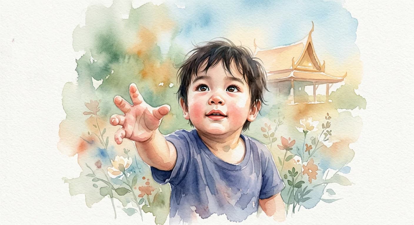 Artistic representation of อ้อน (aon)