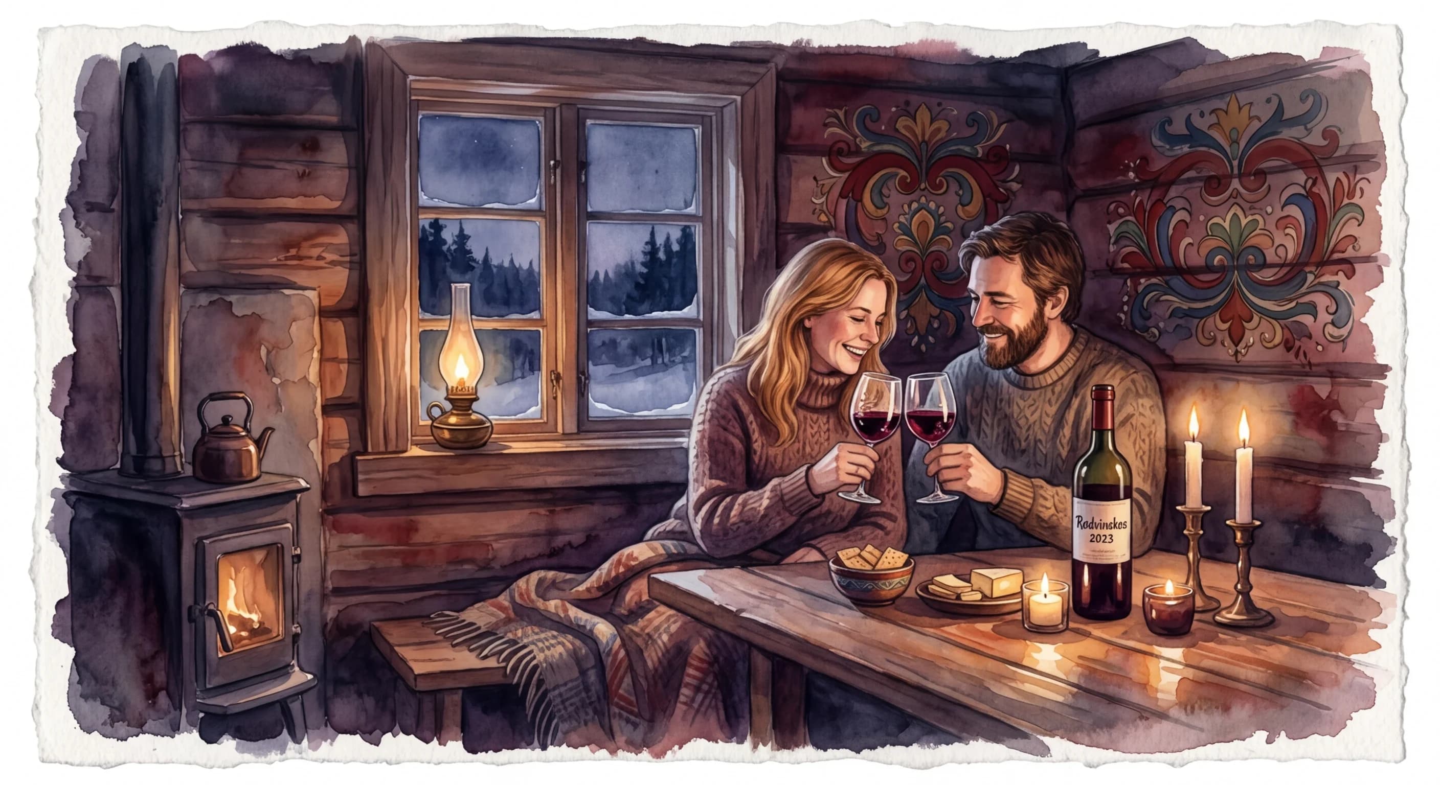 Artistic representation of Rødvinskos
