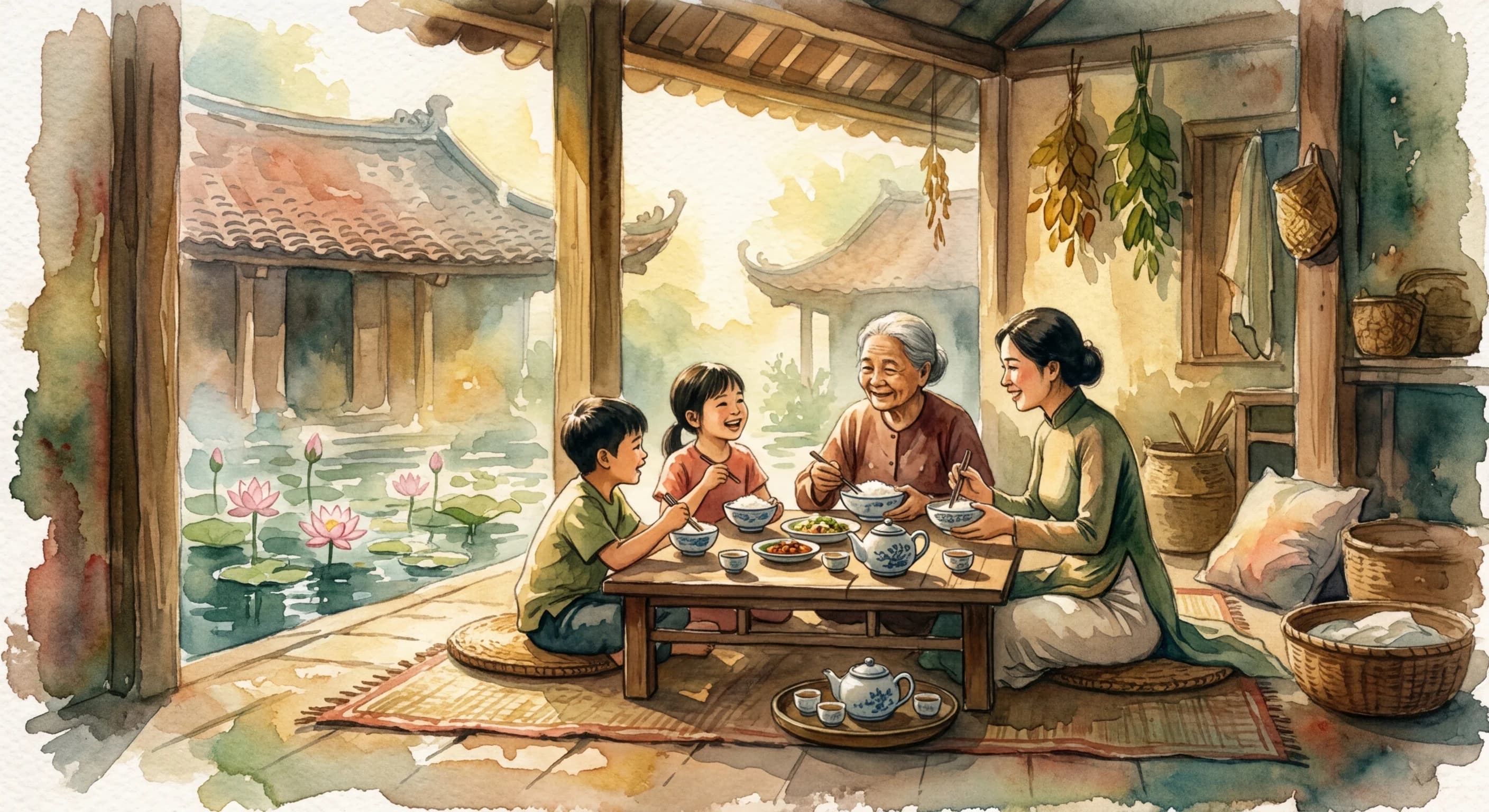 Artistic representation of Cơm nước