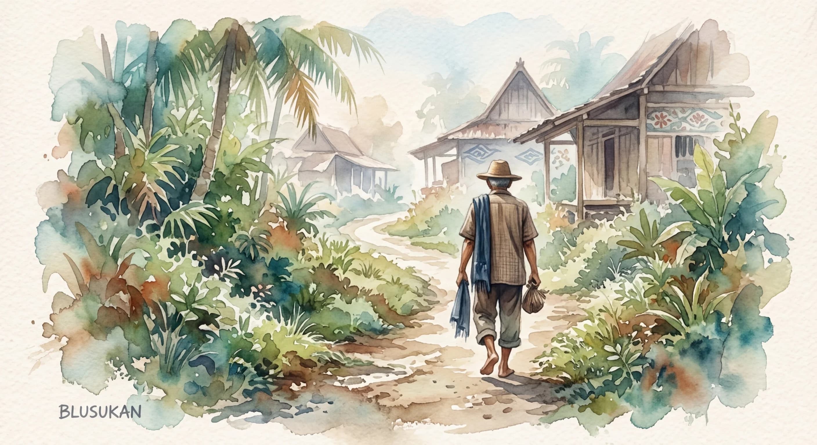 Artistic representation of Blusukan