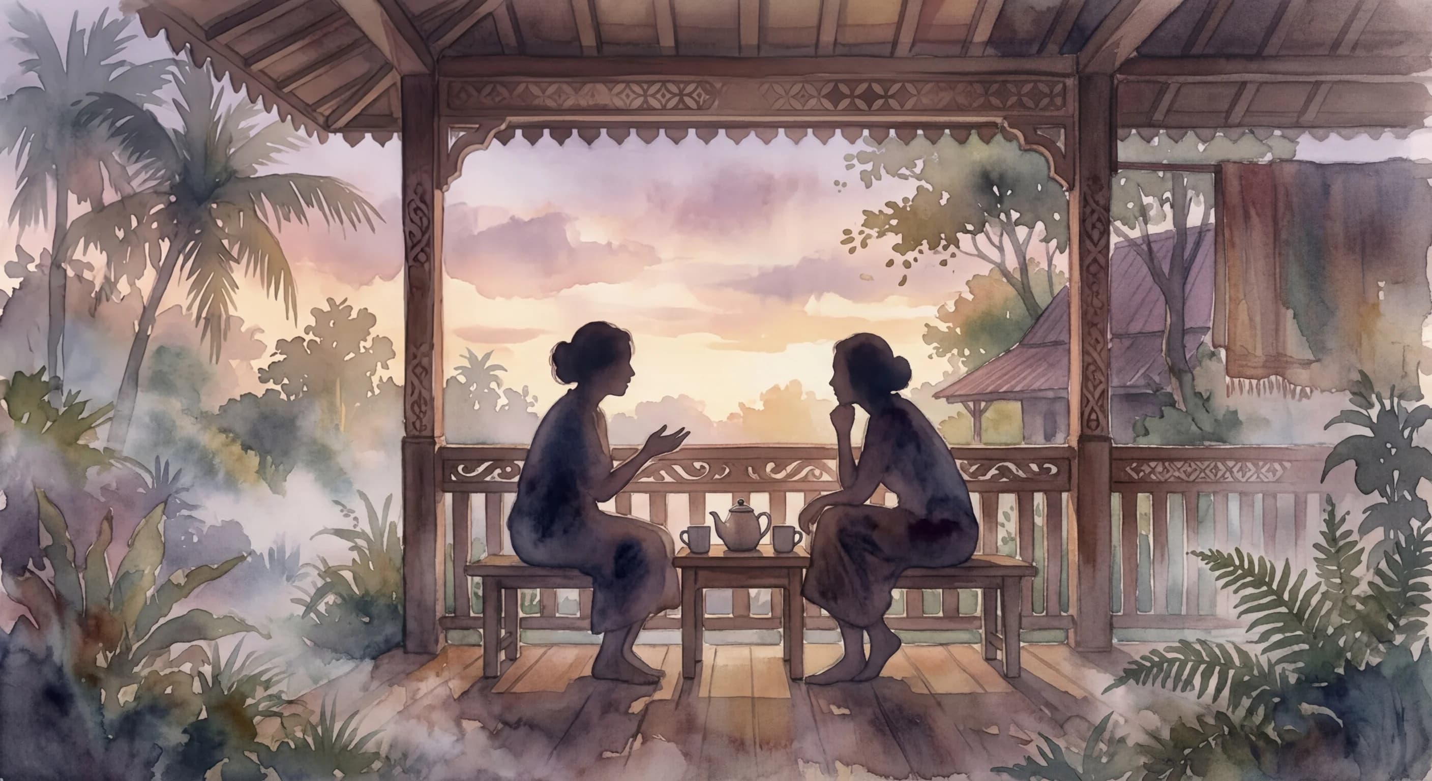 Artistic representation of Curhat