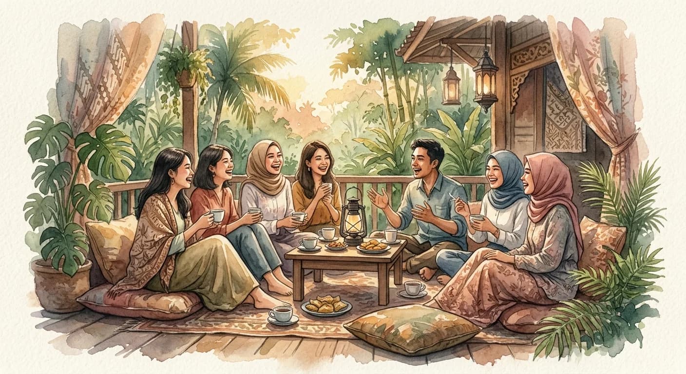 Artistic representation of Nongkrong