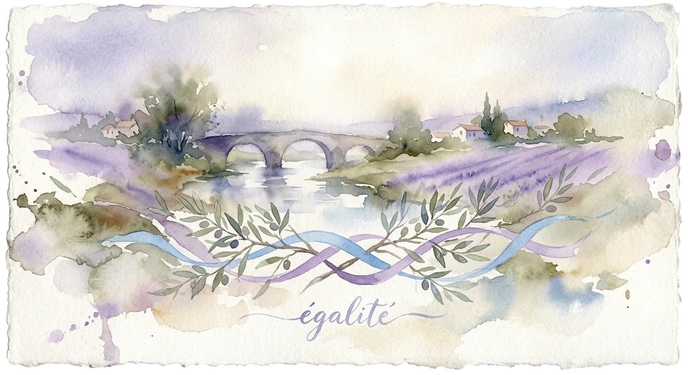 Artistic representation of égalité