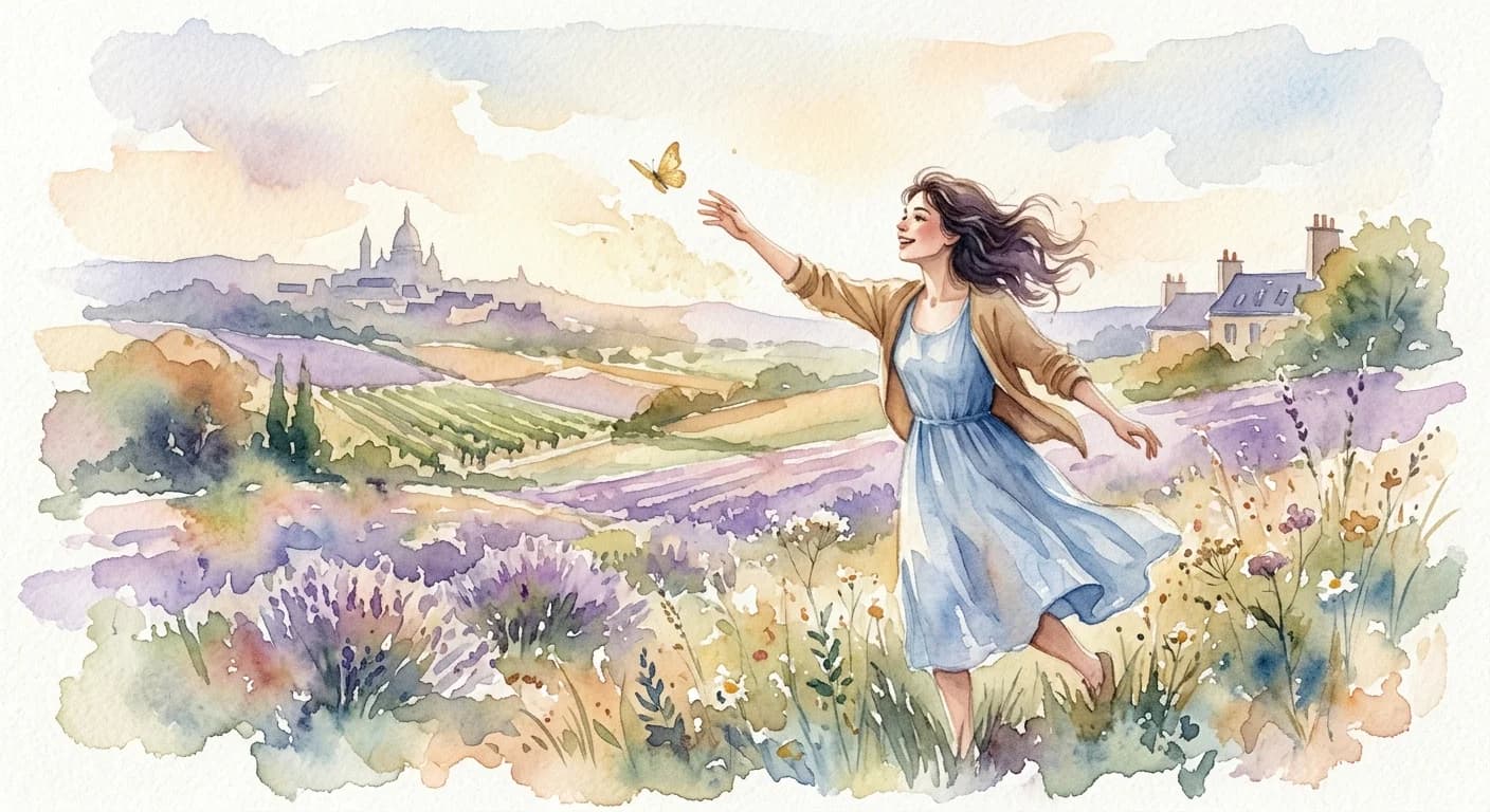 Artistic representation of élan